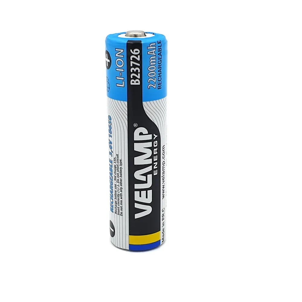 Velamp Batterie au lithium rechargeable type 18650 3,6V 2200mAh