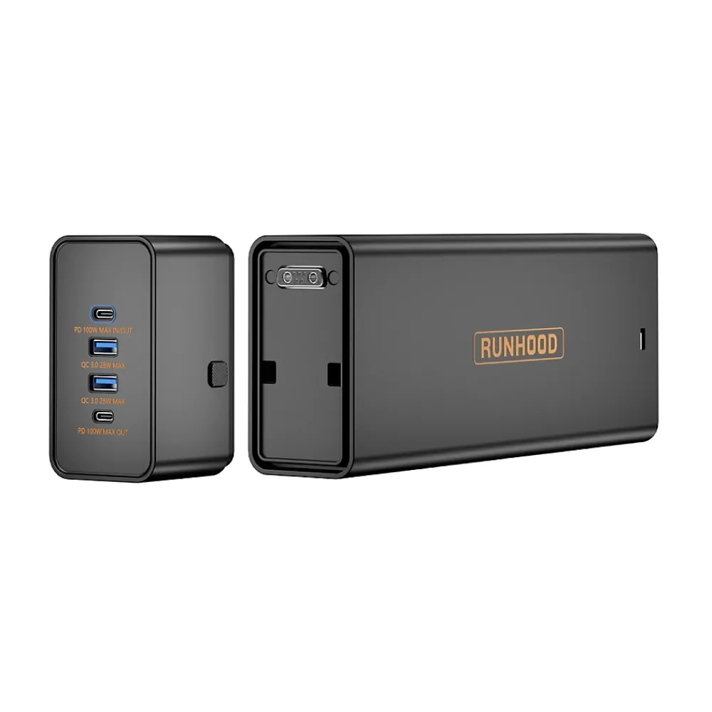 Runhood Station Électrique-Batterie Modulaire EB324 - 324 Wh + Module USB UE256 - Recharge Rapide et Polyvalente