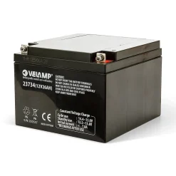 Velamp Pile Rechargeable-Batterie rechargeable au plomb, connexions Faston, 12V 26Ah