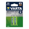 Varta Batteries Rechargeables AA NiMH 1600mAh - Lot de 2 pour Téléphones sans Fil