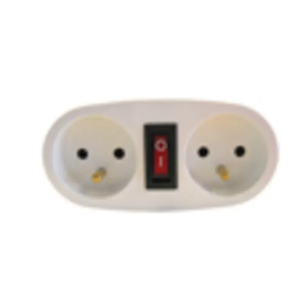 Chacon Biplite domino interrupteur 2x16A - blanc -