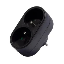 Chacon Transformateur, Convertisseur Et Chargeur Usb-Biplite domino 2x16A 3500W 250V - Noir -