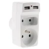 Zenitech Transformateur, Convertisseur Et Chargeur Usb-Biplite 2P 6A + 2P+T 16A + USB