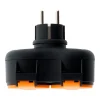 Zenitech Bliplite pour extérieur étanche IP44 2P+T avec accroche - Orange -