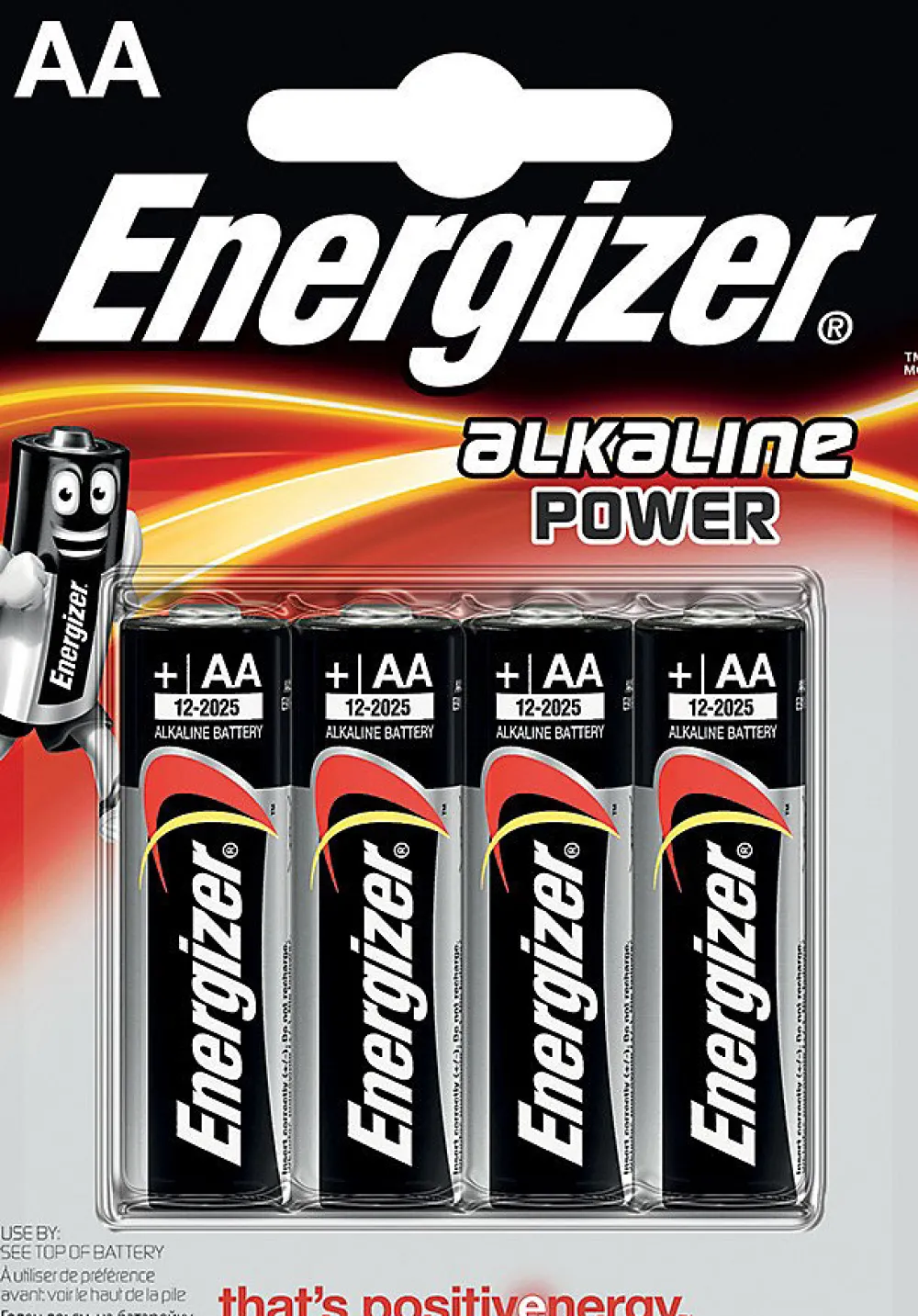 Velamp Pile Aa|Pile Alcaline-Blister ENERGIZER de 4 piles alcalines POWER LR6 (AA)