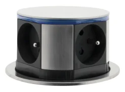 Otio Bloc encastrable compact 3 prises + 2 ports USB