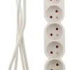 Zenitech Bloc Home 8 prises 16A 2P+T câble 1,5m - Blanc -