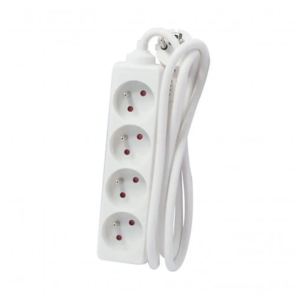Chacon Bloc multiprise 4x16A 3500W câble 5m - blanc -