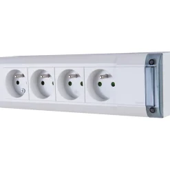 Legrand Multiprise-Bloc 4 prises en saillie - Fixation murale - - À câbler