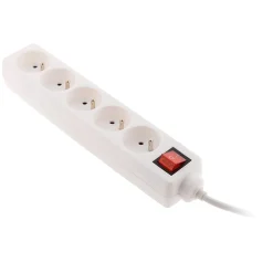 Zenitech Bloc 5 prises + interrupteur 1m