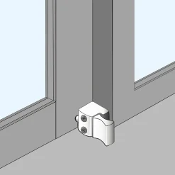 Acbat Entrebâilleur De Fenêtre-Bloque-fenêtre automatique gris