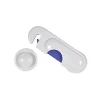 Abus Bloque porte-vitrée plastique blanc avec double face