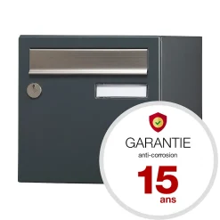 Renz Boîte Aux Lettres 1 Porte-Boite aux lettres Allure 1 porte gris anthracite 7016M