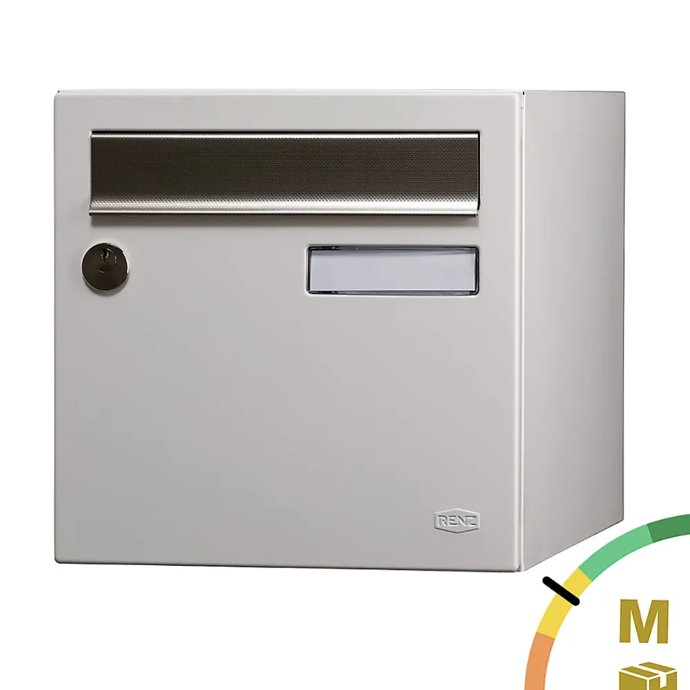Renz Boîte Aux Lettres 1 Porte-Boite aux lettres Allure 1 porte blanc 9016M
