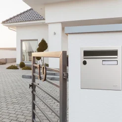 Renz Boîte Aux Lettres 1 Porte-Boite aux lettres Allure 1 porte blanc 9016M