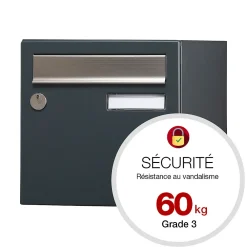 Renz Boite aux lettres Allure 2 portes gris anthracite 7016M