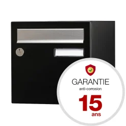 Renz Boîte Aux Lettres 2 Portes-Boite aux lettres Allure 2 portes noir 9005M
