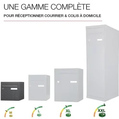 Renz Boîte Aux Lettres 1 Porte-Boite aux lettres CubYsm 1 porte Gris anthracite 7016M