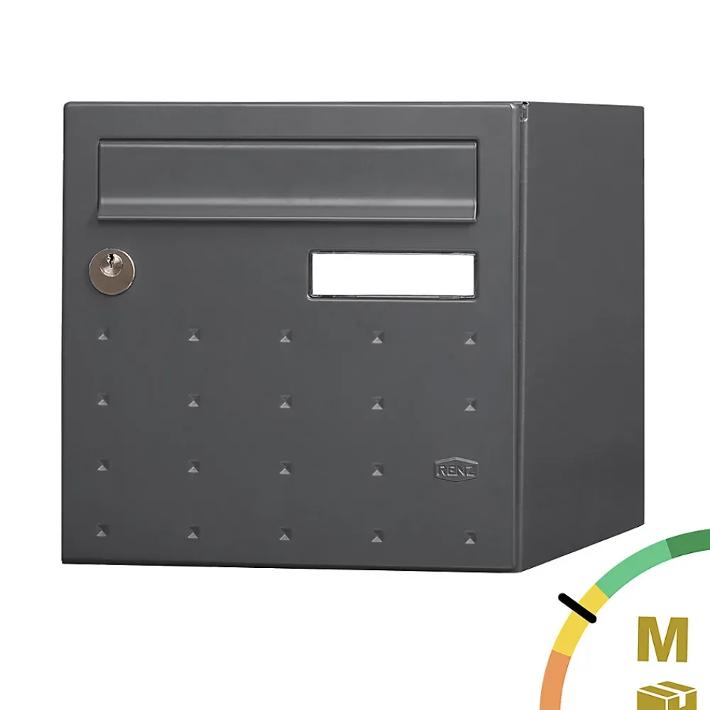 Renz Boite aux lettres CubYsm 2 portes Gris anthracite 7016M