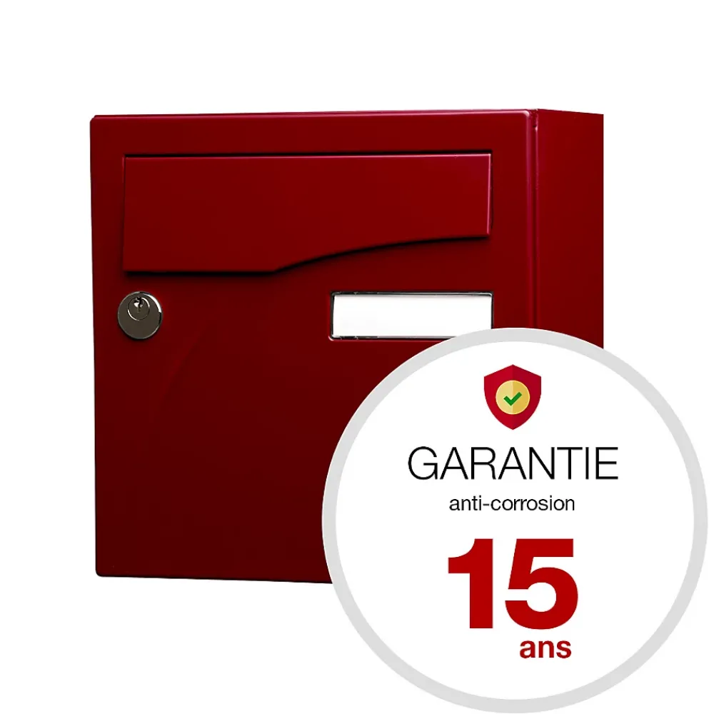 Renz Boîte Aux Lettres 1 Porte-Boite aux lettres Préface compact Rouge pourpre brillant 3004B