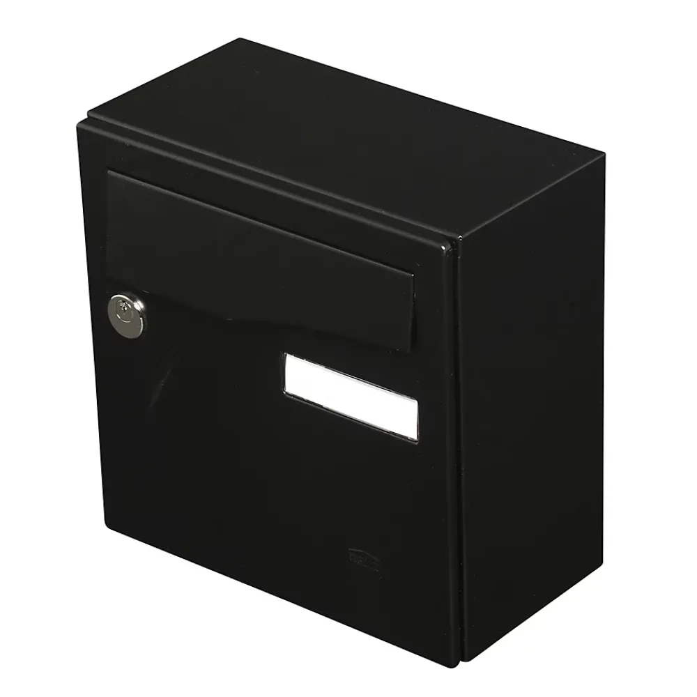 Renz Boîte Aux Lettres 1 Porte-Boite aux lettres Préface compact Noir mat RAL 9005M