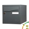 Renz Boîte Aux Lettres 1 Porte-Boite aux lettres Préface 1 porte Gris anthracite mat RAL 7016 M