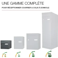 Renz Boîte Aux Lettres 1 Porte-Boite aux lettres Préface 1 porte Gris anthracite mat RAL 7016 M