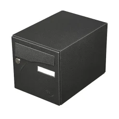 Renz Boite aux lettres Préface 1 porte Noir décor RAL 9005D