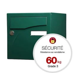 Renz Boite aux lettres Préface 1 porte Vert brillant RAL 6005B