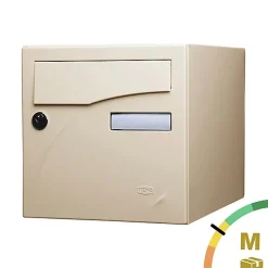 Renz Boîte Aux Lettres 1 Porte-Boite aux lettres Préface 1 porte Ivoire brillant RAL 1015B