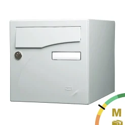 Renz Boite aux lettres Préface 1 porte Gris clair brillant RAL 7035B