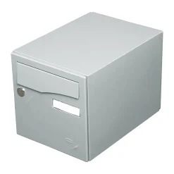Renz Boîte Aux Lettres 1 Porte-Boite aux lettres Préface 1 porte Gris polaire mat RAL 9006 M