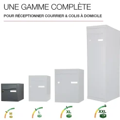 Renz Boite aux lettres Préface 2 portes Gris anthracite RAL 7016M