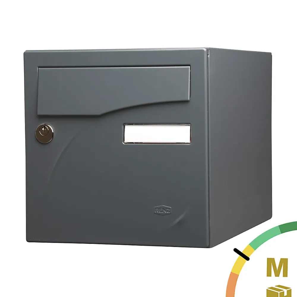 Renz Boite aux lettres Préface 2 portes Gris anthracite RAL 7016M