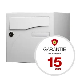 Renz Boite aux lettres Préface 2 portes Blanc neige mat RAL 9016MT