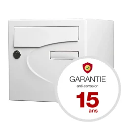 Renz Boîte Aux Lettres 2 Portes-Boite aux lettres Préférence 2 portes blanc brillant 9016B