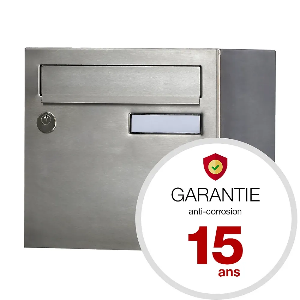 Renz Boite aux lettres Rivage 1 porte inox brossé