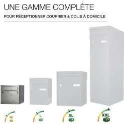 Renz Boîte Aux Lettres 2 Portes-Boite aux lettres Rivage 2 portes inox brossé