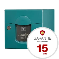 Renz Boite aux lettres Soléa 2 portes turquoise 6033 B