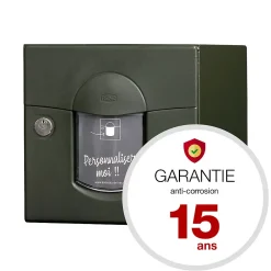 Renz Boite aux lettres Soléa 2 portes vert RAL 6007 MS