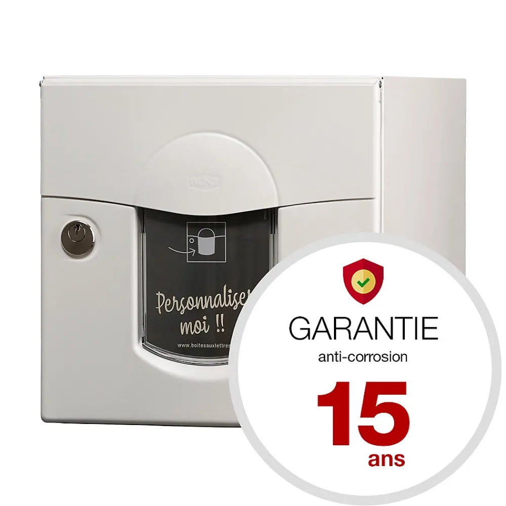 Renz Boite aux lettres Soléa 2 portes Blanc 9010 mat
