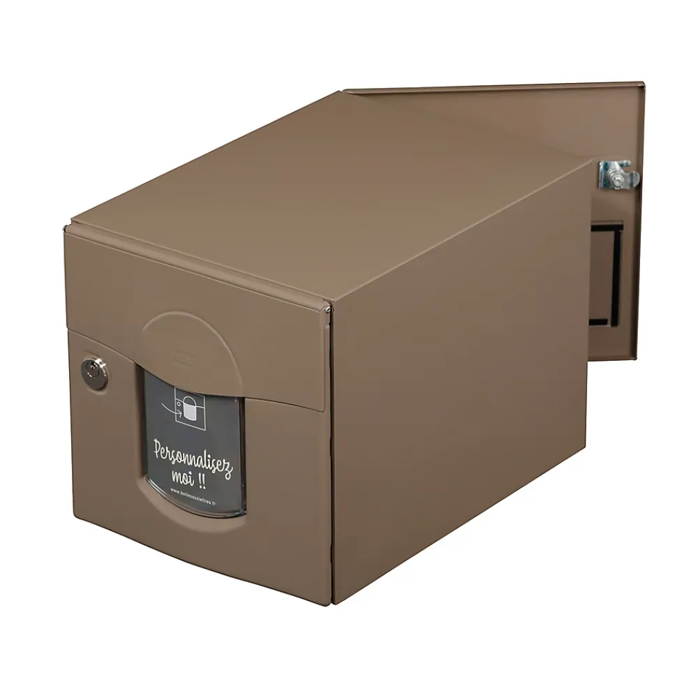 Renz Boite aux lettres Soléa 2 portes taupe RAL 7006 B