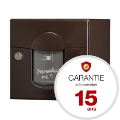 Renz Boîte Aux Lettres 2 Portes-Boite aux lettres Soléa 2 portes brun 8019 B