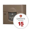 Renz Boite aux lettres Soléa 1 porte Taupe RAL 7006 B