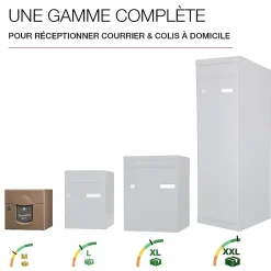 Renz Boite aux lettres Soléa 1 porte Taupe RAL 7006 B