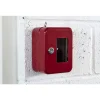 Thirard Coffre-Fort-Boite à clés vitrée murale, acier, vitre interchangeable, 152x118x80mm, 2 clés, rouge -