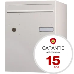 Renz Boîte À Colis-Boite à colis Atout 1 porte blanc mat sablé RAL 9010 MS