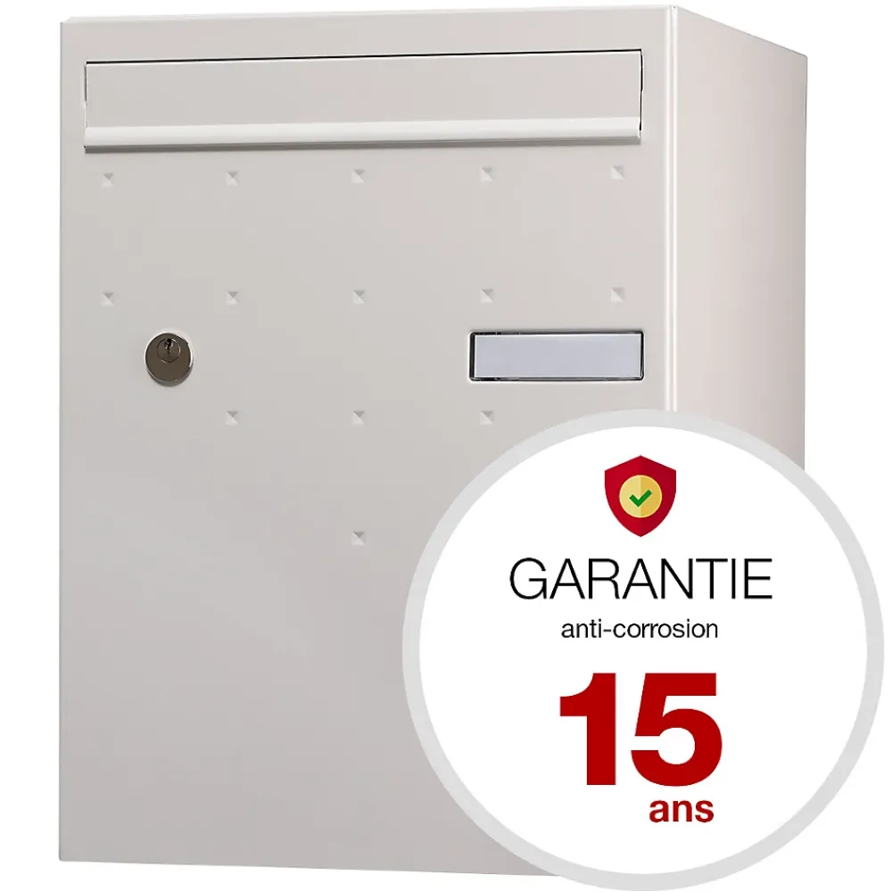 Renz Boîte À Colis-Boite à colis Atout 1 porte blanc mat sablé RAL 9010 MS