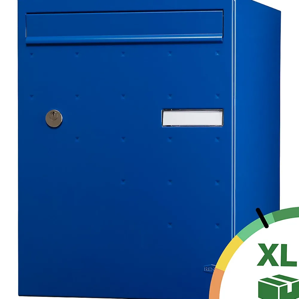 Renz Boîte À Colis-Boite à colis Atout 1 porte Bleu brillant RAL 5010 B