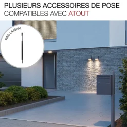 Renz Boîte À Colis-Boite à colis Atout 1 porte Noir Sablé RAL 2100MS